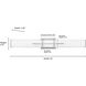 Tocco LED 32 inch Brushed Nickel Vanity Light Bar Wall Light